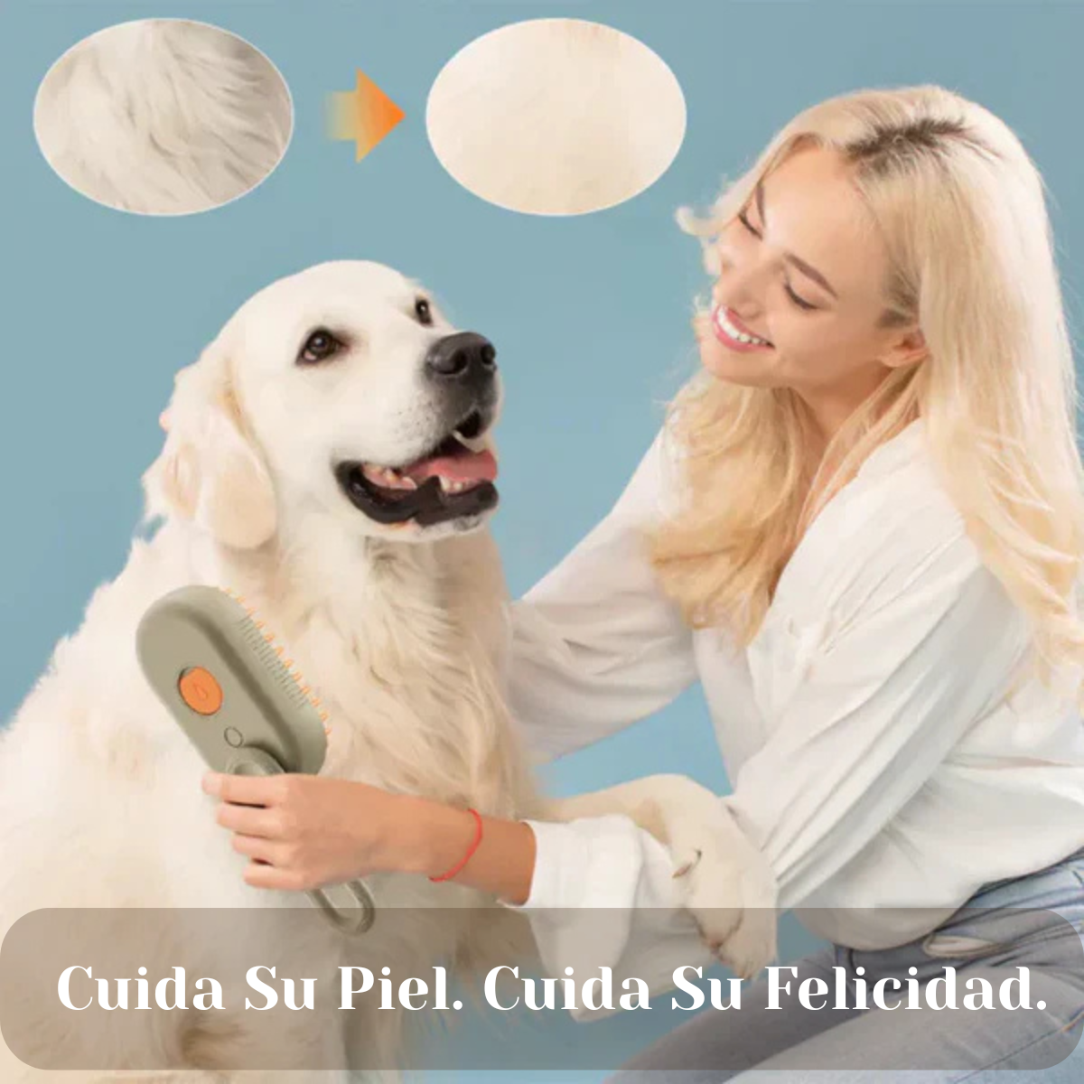 Cepillo 4 en 1 para mascotas