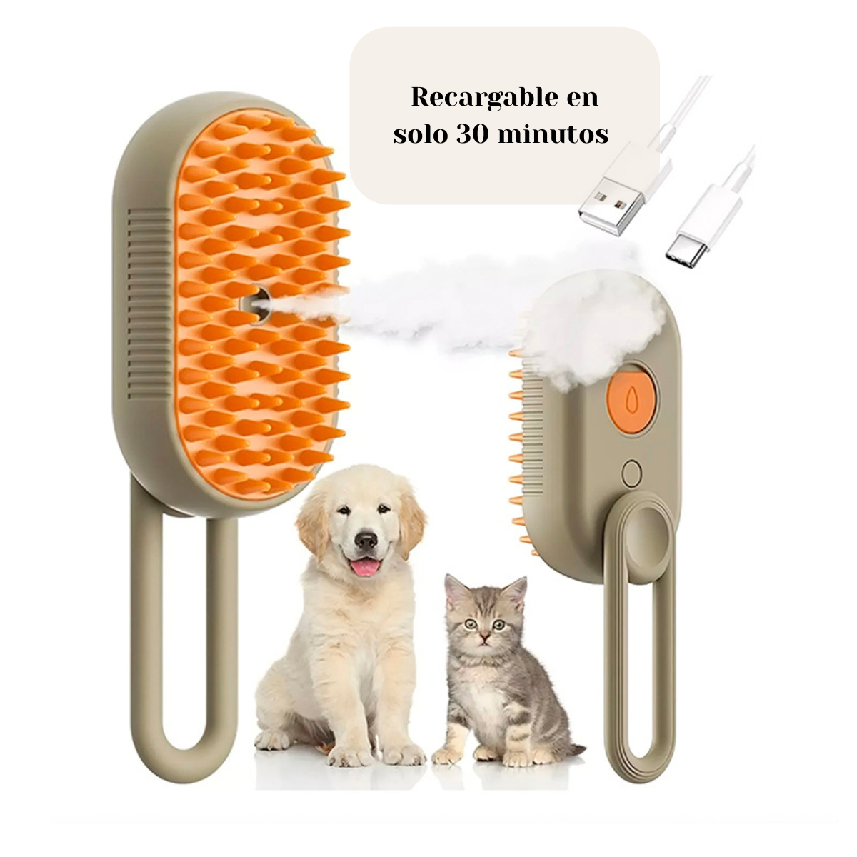 Cepillo 4 en 1 para mascotas